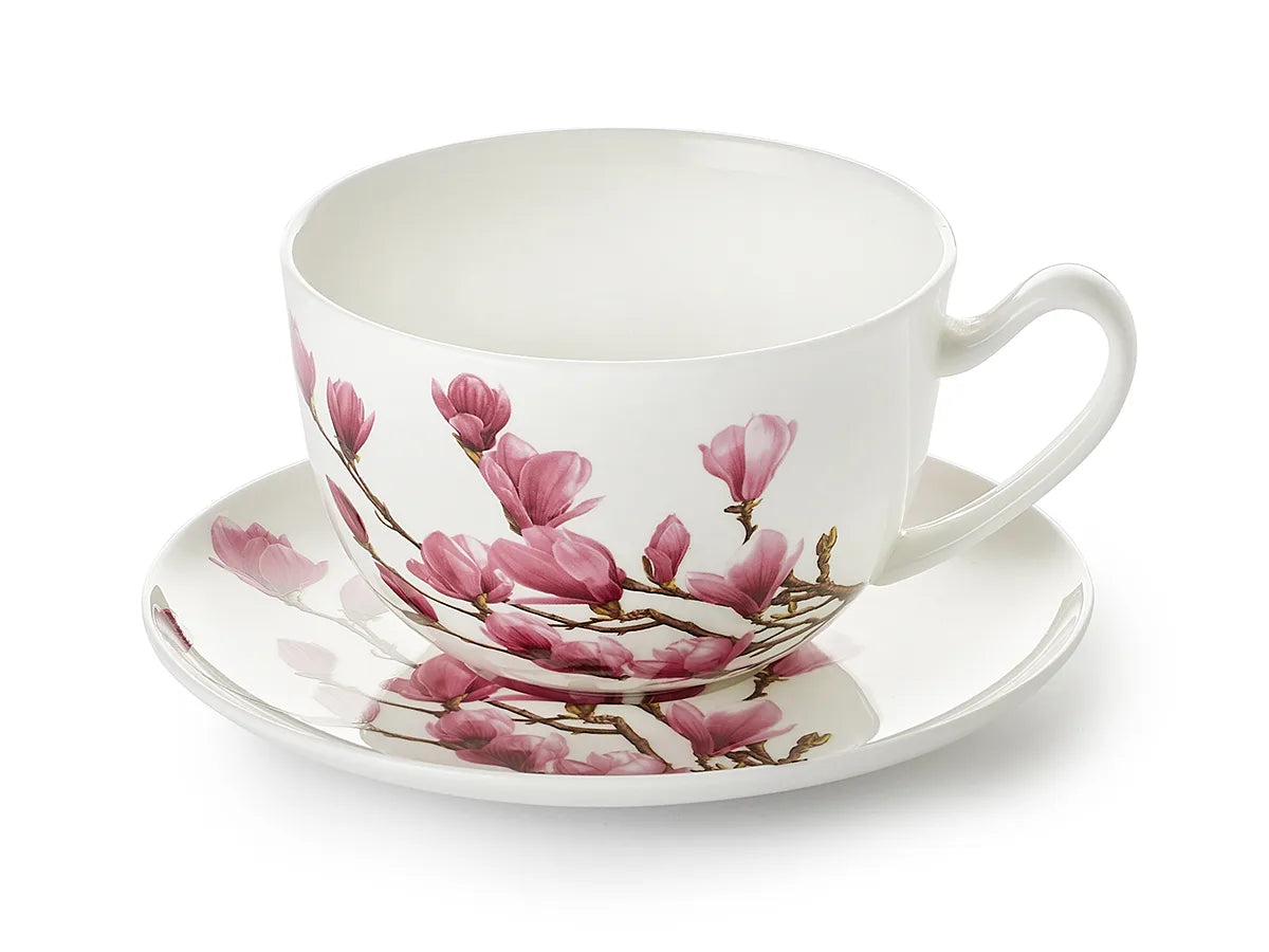 Temugg Mayumi med fat – Fine Bone China, 0,5 l