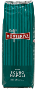 Monteriva Scuro Napoli hela kaffebönor espresso - 500g