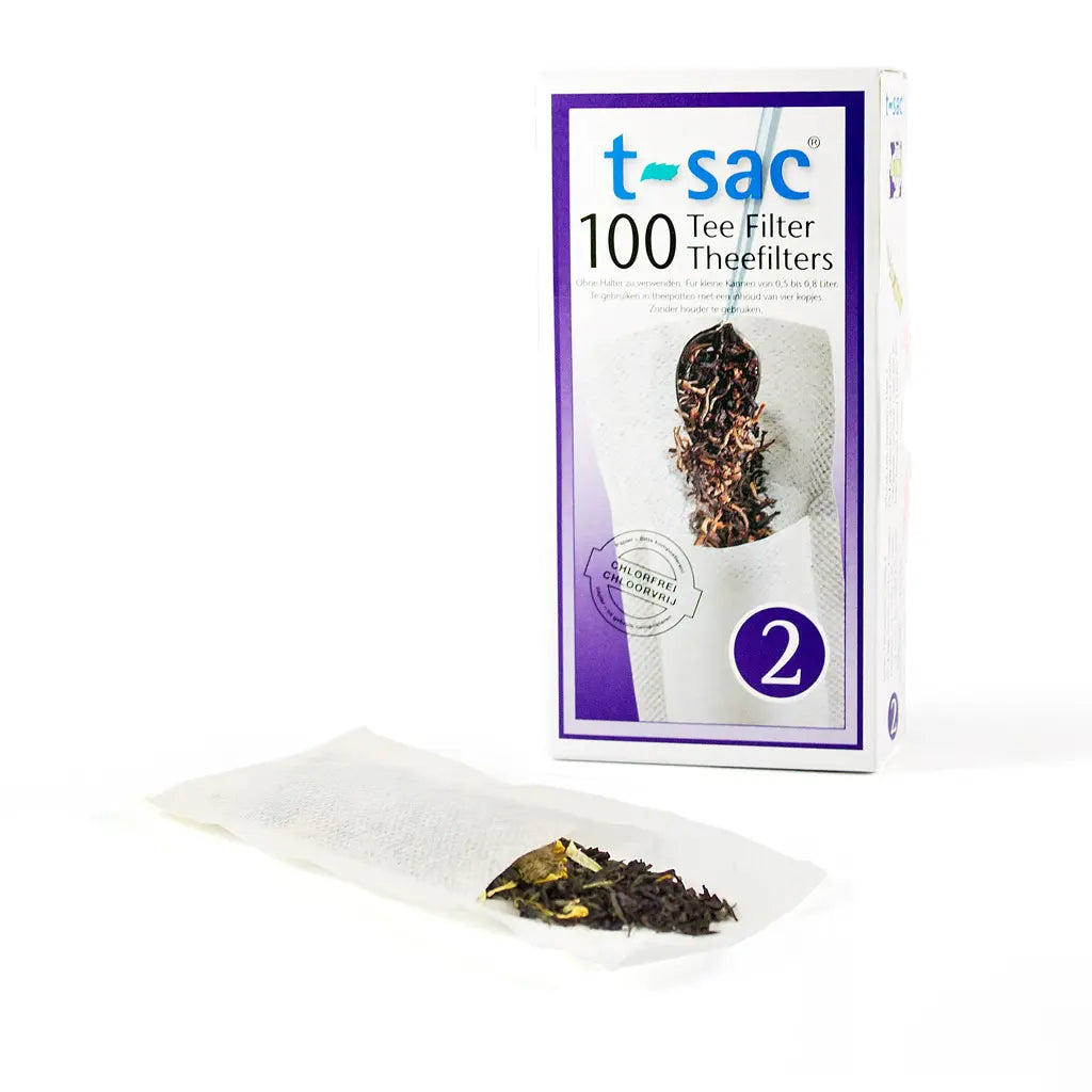 Tefilter för tekanna 0,8 l, pappersfilter 2, 100-pack