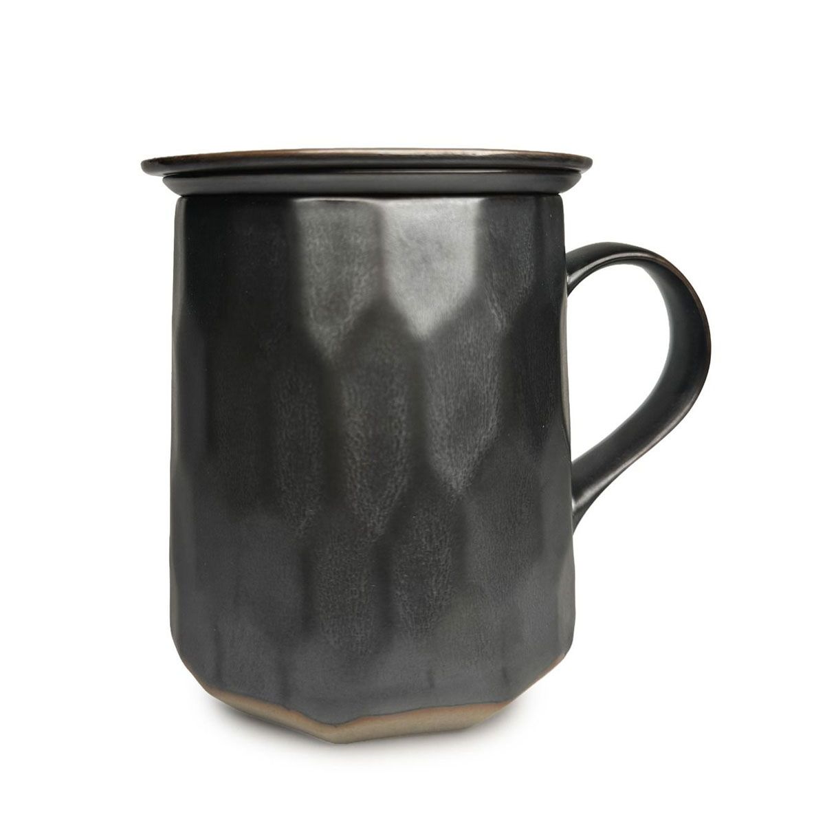 Titan Metal Glaze Infuser Mug - Black