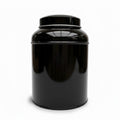 Victorian Inner-Lid Domed Round Tea Storage Tin – Black (100 g)